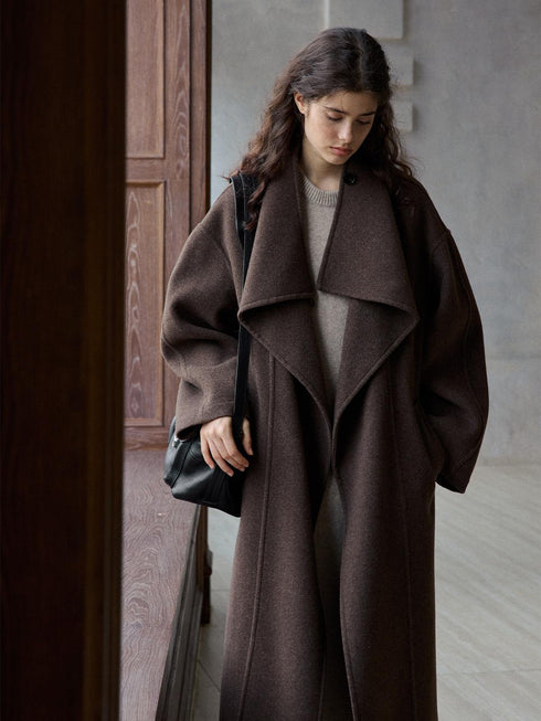 Lumen Double-Faced Notched Wool Coat